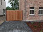 te koop mooie afzelia poort en poortje, Tuin en Terras, Ophalen, Nieuw, 150 tot 200 cm, Hout