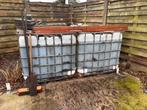 Watercontainer 1000L (2 stuks), Ophalen, Gebruikt, Kunststof