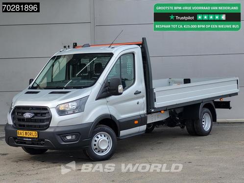 Ford Transit 170pk Open Laadbak 3,5t Trekhaak Airco Cruise C, Auto's, Bestelwagens en Lichte vracht, Bedrijf, Te koop, Achteruitrijcamera
