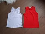 Maat 140 : topjes wit rood oranje Essentiel Girls WE, Ophalen of Verzenden, Essentiel, Meisje, Shirt of Longsleeve