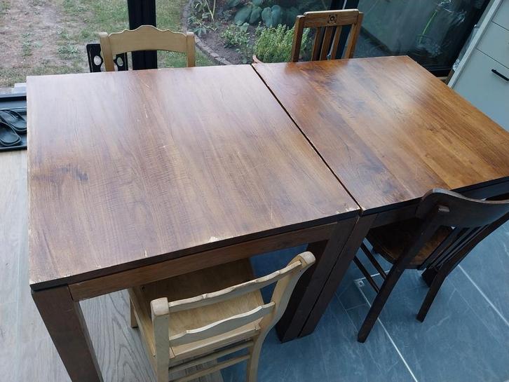 vierkante tafels uit feestzaal 80 x 80 cm, Huis en Inrichting, Tafels | Eettafels, Gebruikt, Ophalen