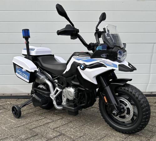 BMW F850 GS Polizei 12v - Kinder Motor Rubberband - Sirene, Kinderen en Baby's, Speelgoed | Buiten | Voertuigen en Loopfietsen