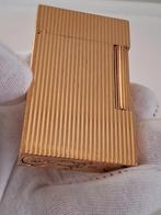 Dupont Aansteker L2 Verguld Goud Kleur + Dupont Ping Geluid., Verzamelen, Ophalen of Verzenden, Gebruikt, Aansteker