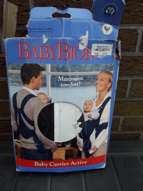 BabyBjörn draagzak activity Sporty Black, Kinderen en Baby's, Babydragers en Draagdoeken, Zo goed als nieuw, Draagzak, Buik, Baby Björn