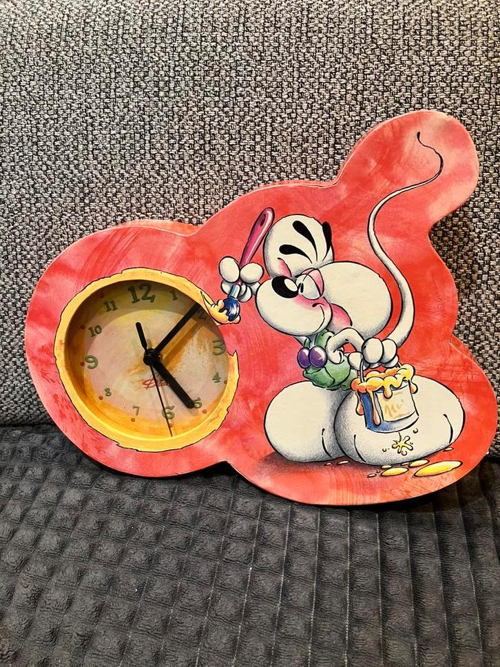 Horloge murale Diddl Diddl Paints, Collections, Diddl, Comme neuf, Diddl, Enlèvement ou Envoi