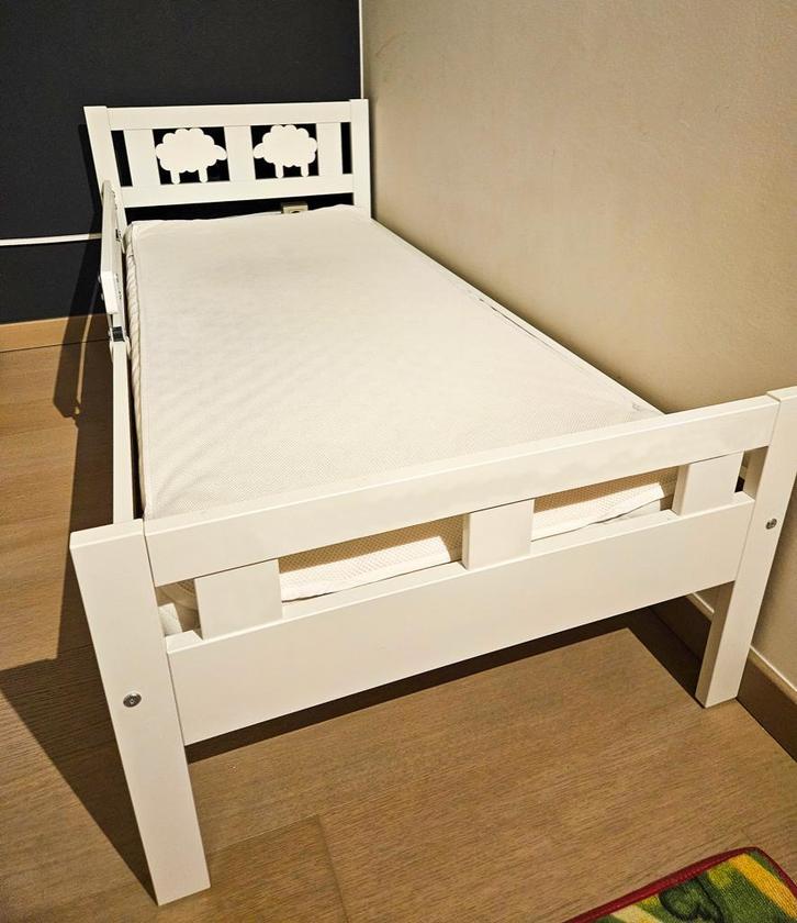 Kritter kinderbed met veiligheidsreling 70 x 160, Enfants & Bébés, Chambre d'enfant | Lits, Comme neuf, 160 à 180 cm, 70 à 85 cm