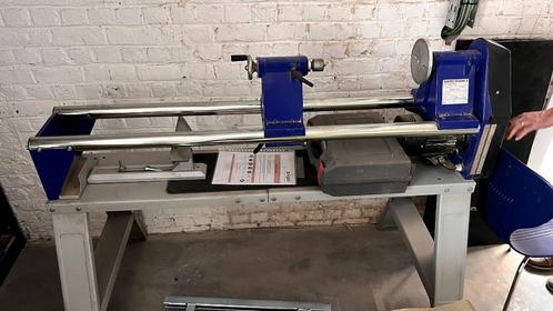 Moderne draaibank + set beitels, Doe-het-zelf en Bouw, Draaibanken, Zo goed als nieuw, Houtdraaibank, 500 tot 1000 mm, Ophalen
