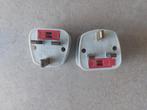 2 adaptateurs Eu/UK/ 2 adapters - EU/UK, Elektronische apparatuur, Ophalen, Zo goed als nieuw