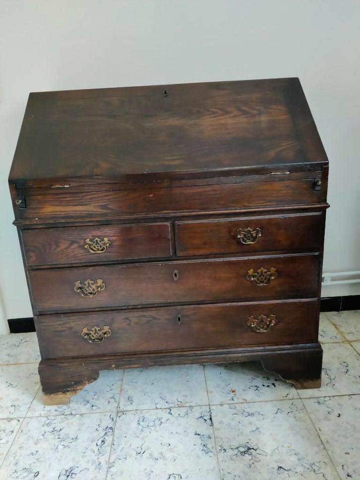 antieken secrétaire in mahoniehout, Antiek en Kunst, Antiek | Meubels | Kasten, Ophalen