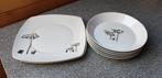Borden met bloemen , Terzi, Huis en Inrichting, Ophalen of Verzenden, Zo goed als nieuw, Porselein, Bord(en)