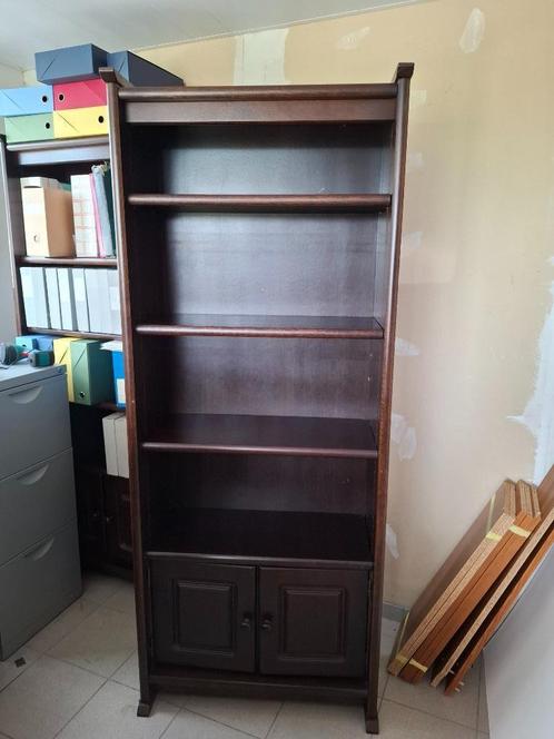 Boekenkast eik, Huis en Inrichting, Kasten | Boekenkasten, Zo goed als nieuw, 50 tot 100 cm, 150 tot 200 cm, 25 tot 50 cm, Met deur(en)