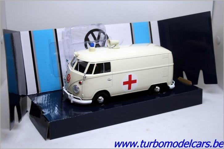 VW T1 Rode kruis Ambulance 1/24 Motormax, Hobby en Vrije tijd, Modelauto's | 1:24, Nieuw, Auto, Motormax, Verzenden