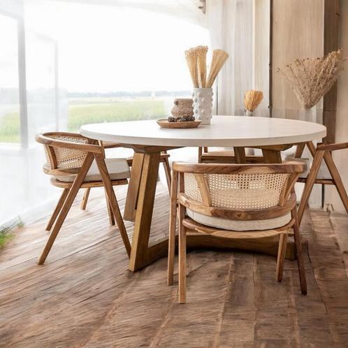 Wabisabi 'curved' eetkamerstoel (meerdere stuks in stock!), Antiek en Kunst, Antiek | Meubels | Stoelen en Sofa's, Ophalen of Verzenden