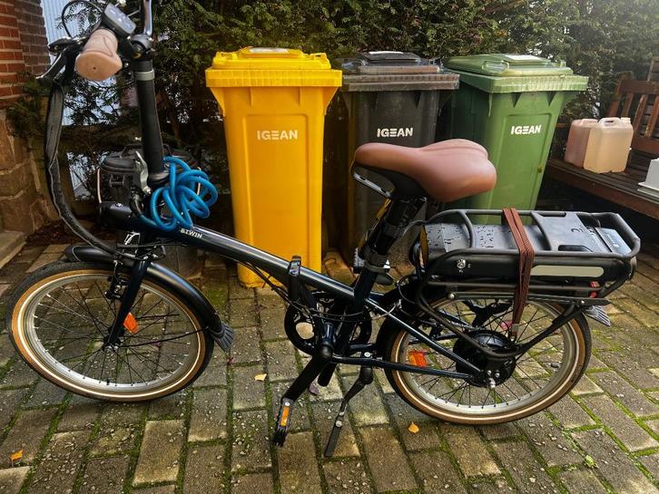 Elektrische plooifiets Bwin met slot, Fietsen en Brommers, Elektrische fietsen, Zo goed als nieuw, Overige merken, Minder dan 47 cm