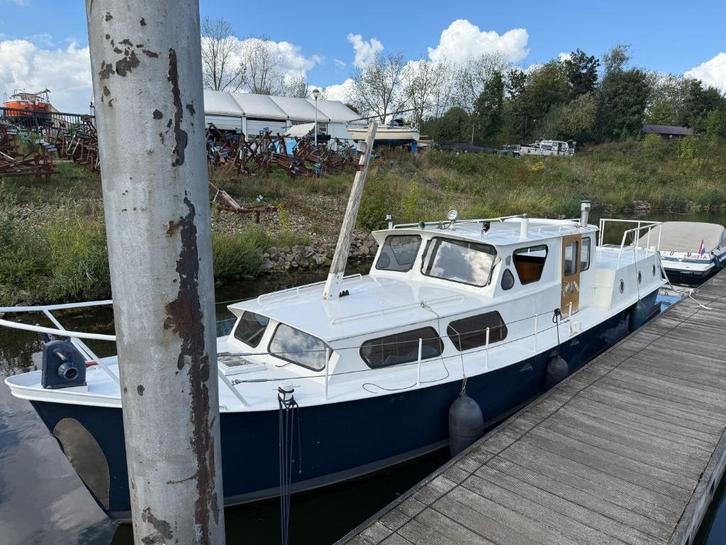 Hitters Proost Cupido staal boot / kruiser project, Watersport en Boten, Motorboten en Motorjachten, Gebruikt, Staal, Diesel, Binnenboordmotor