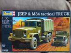 Revell 03029, JEEP & M34 (2 st) set, Hobby & Loisirs créatifs, Modélisme | Voitures & Véhicules, Revell, Camion, Enlèvement, 1:32 à 1:50