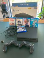 PlayStation 4 Slim 500GB, Games en Spelcomputers, Spelcomputers | Sony PlayStation 4, Ophalen, Met 2 controllers, Met games, Slim
