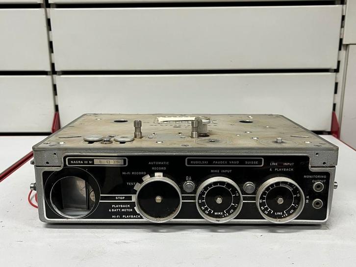 NAGRA III (1963) — Kudelski blokfluit — Voor onderdelen, Audio, Tv en Foto, Bandrecorder, Onderdeel, Ophalen