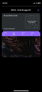 1 ticket voor anderlecht - club brugge, Verzenden