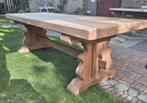 Massief eiken eettafel kloostertafel 230x87x77, Eikenhout, 200 cm of meer, Zo goed als nieuw, Vijf personen of meer