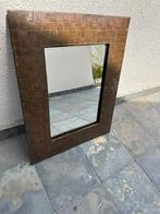 Spiegel met metalen frame, Huis en Inrichting, Woonaccessoires | Spiegels, Ophalen, Minder dan 50 cm, Zo goed als nieuw, Minder dan 100 cm