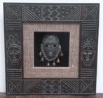 Cadre africain avec masque, Antiquités & Art, Enlèvement ou Envoi