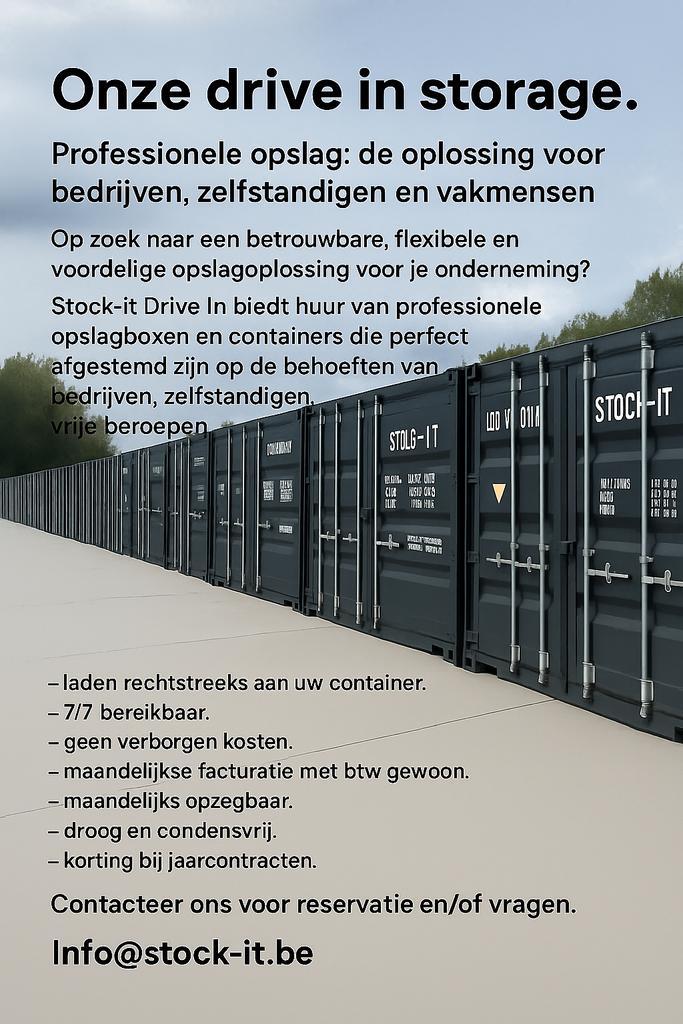 Opslag containers selfstorage, drive inn storage, Immo, Garages & Places de parking