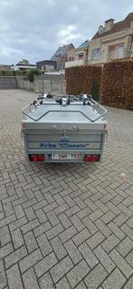 Gesloten aanhangwagen met 3 fietsrekken THULE, Ophalen, Gebruikt