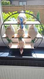 Liggende ganzen op 3 houten plankjes, Verzamelen, Beelden en Beeldjes, Ophalen, Zo goed als nieuw