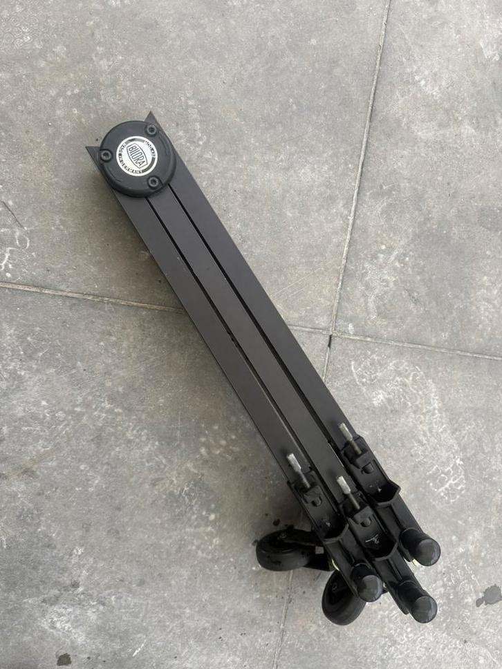 Bilora Mod. 432 – Inklapbaar statiefonderstel met wieltjes, Audio, Tv en Foto, Fotografie | Statieven en Balhoofden, Zo goed als nieuw