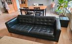 Canapé 3 places cuir noir moderne, Maison & Meubles, Canapés | Salons, Cuir, Enlèvement, Utilisé, Trois personnes