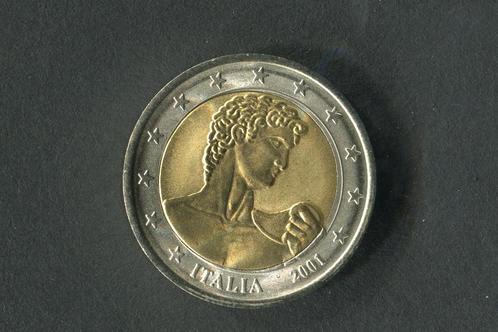 Italië 2001 bewijs, zeldzame munt van David van Michelangelo, Postzegels en Munten, Munten | Europa | Euromunten, Setje, 2 euro