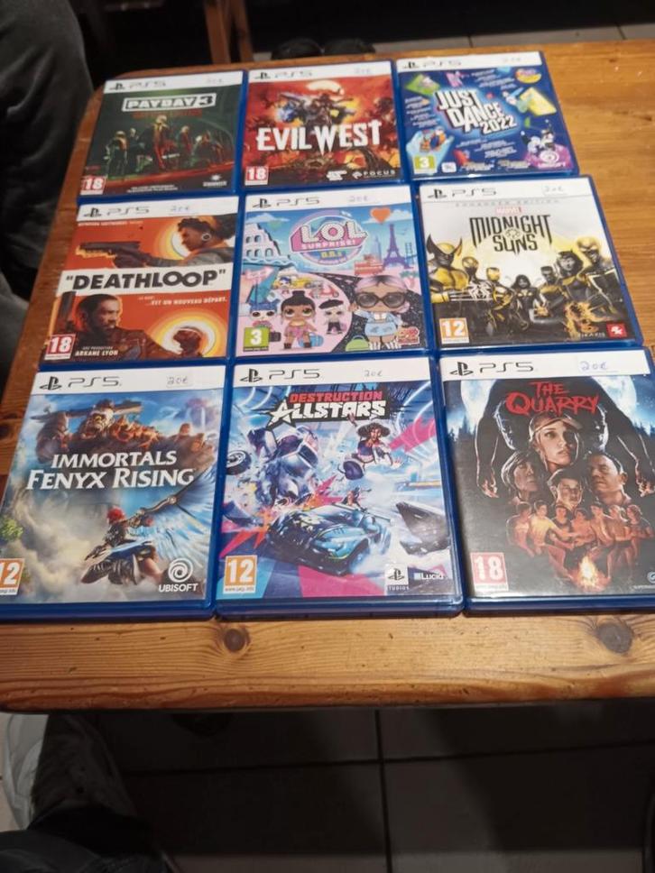 jeux ps5 a 15€ pièces, Games en Spelcomputers, Games | Sony PlayStation 5, Gebruikt, Ophalen
