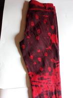 JEANS ROOD ZWART MET "SKULLS", Ophalen of Verzenden, Gedragen, Zwart, W33 - W34 (confectie 48/50)