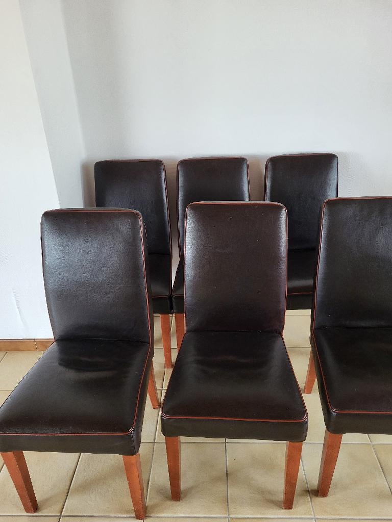 Gratis: 6 stoelen, Huis en Inrichting, Ophalen, Gebruikt