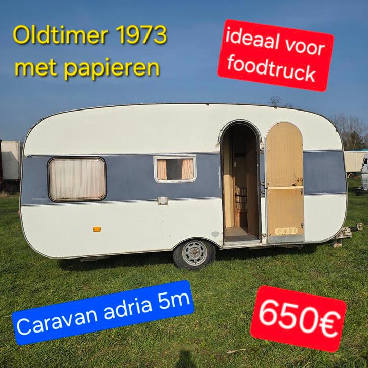 Caravane Adria, food truck, hôtellerie, vente de nourriture,, Articles professionnels, Stock & Retail | Voitures, Enlèvement