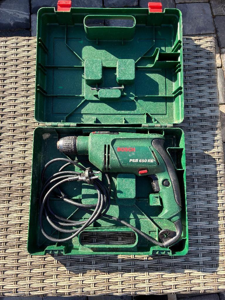 Bosch PSB 650 RE - klopboormachine, Ophalen, Zo goed als nieuw, Boormachine, Variabele snelheid
