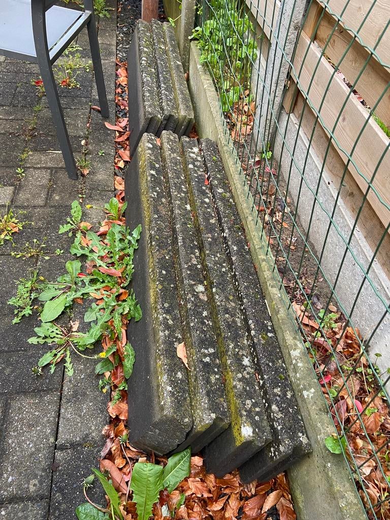 Betonnen boordstenen 15st, Enlèvement, Utilisé, Béton