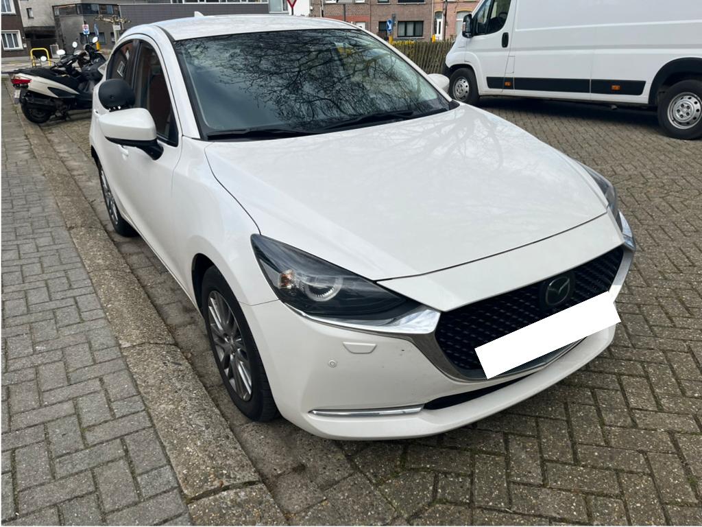 Mazda 2 Skyactiv 90pk, Auto's, Mazda, Stof, 4 cilinders, Wit, Particulier
