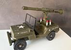 Vintage Action Man Cherilea Jeep met Bazooka en trailer, Collections, Enlèvement ou Envoi, Utilisé