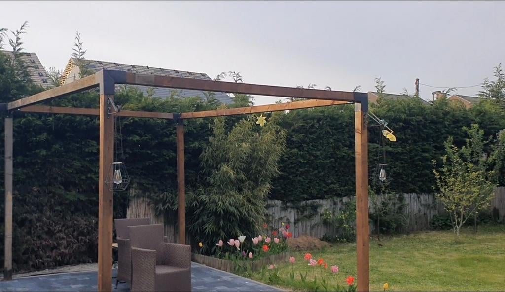Pergola en bois robuste, Tuin en Terras, Overige Tuin en Terras, Ophalen