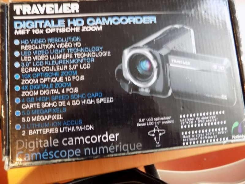 Traveler digitale Videocamera, TV, Hi-fi & Vidéo, Carte mémoire, Autres marques, Full HD, Caméra