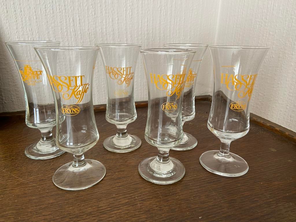 Glazen Hasseltse Coffee, Collections, Verres & Petits Verres, Enlèvement, Comme neuf