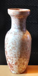 petit vase en faïence marbré brun beige, Enlèvement ou Envoi