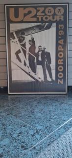 U2 Poster Zooropa '93 in kader, Verzamelen, Ophalen, Rechthoekig Staand, Met lijst, Zo goed als nieuw