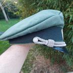 Schirmmütze ww2 duitse wo2 casque Allemand us képi casquette, Enlèvement ou Envoi, Armée de terre, Casque ou Béret