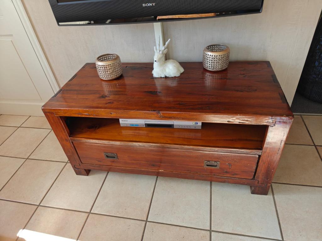 TV meubel Koloniale stijl, Huis en Inrichting, Ophalen, Gebruikt, 100 tot 150 cm, Koloniaal