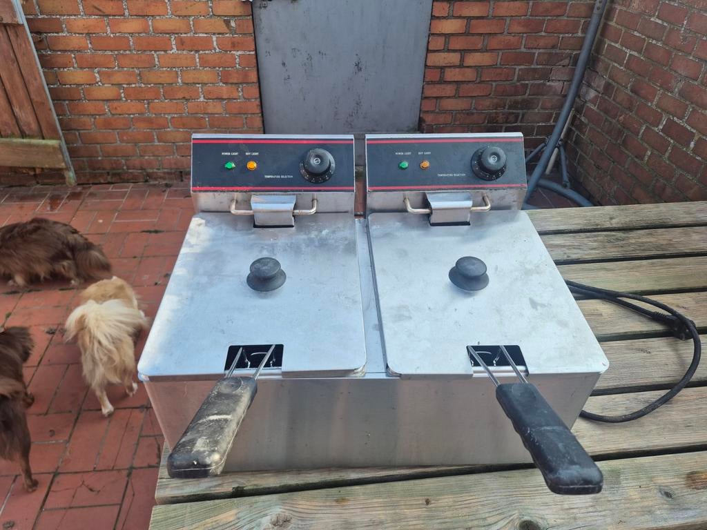 Friteusse 2 x 8L, Verzenden, Gebruikt, Fornuis, Frituur en Grillen