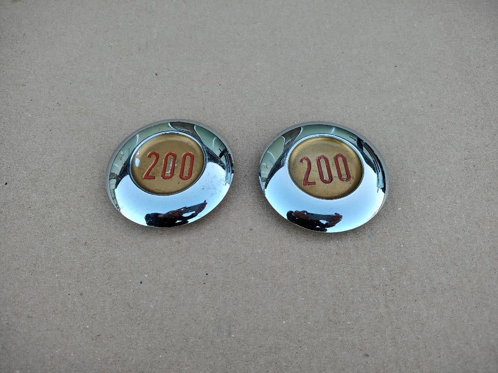 Emblemen/ Zijkant/ LH - RH Wurlitzer 2150 (1957) jukebox, Envoi, Wurlitzer