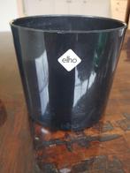Elho zwarte metallic bloempot 12.5 cm diameter, Tuin en Terras, Ophalen, Kunststof, Zo goed als nieuw, Minder dan 40 cm